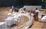 Curved ICF Wall