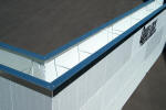 Wire Top Ties and Metal Track - Installed