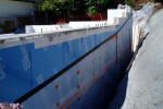 ICF Waterproofing with ICF Dampproofing with Peel & Stick Membrane and Dimple Board