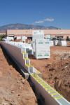 ICF Wall with Stepped Footing